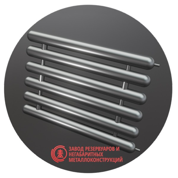 Регистры отопления шестирядные РСЭ-6x42x2.0-12000 мм