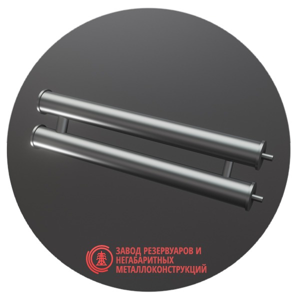 Регистры отопления двухрядные РСП-2x76x2.5-5000 мм