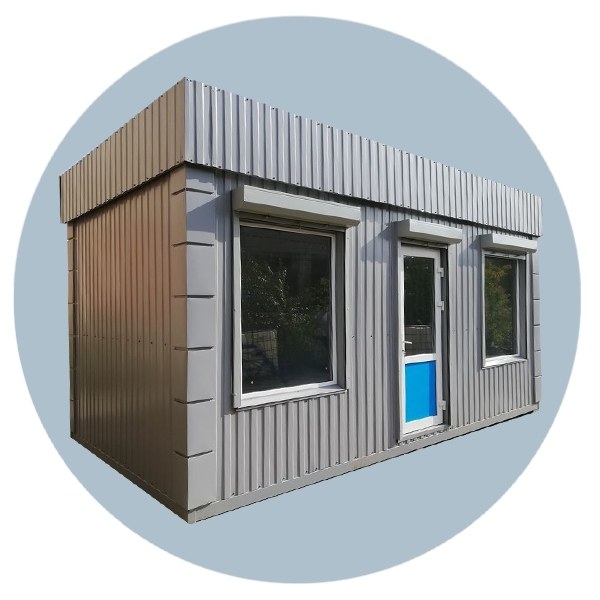 Торговый киоск с рекламным коробом 6000х3000 мм